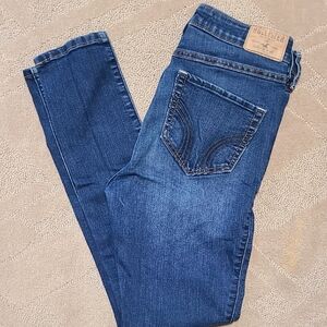 Hollister Women's Dark Blue Skinny Jeans